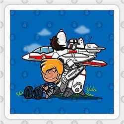 Fighter Pilot Nuts Sticker TP0401