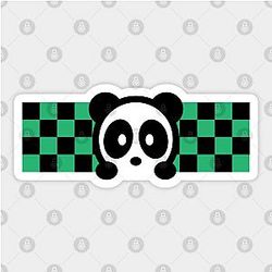 Demon Panda Bambu Brand Slayer Anime Manga Kawaii Cartoon Bear Tanjiro Sticker TP0401