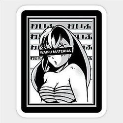 Anime Waifu Material Geschenk Ideen Aufkleber TP0401