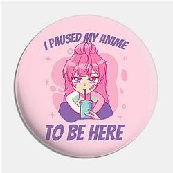 Cute Anime Girl Drink Pin TP0501