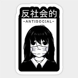 Anime Anti-social Sticker TP0401