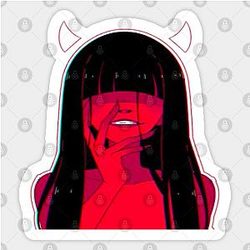 devil girl Sticker TP0401