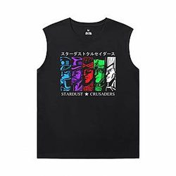 JoJo Tee Shirt Anime Kujo Jotaro Cheap Sleeveless T Shirts WS2402 Offical Merch