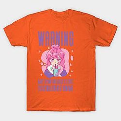 Warning May Start Talking About Anime T-shirt TP3112