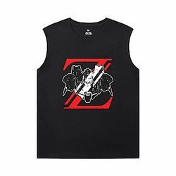 Japanese Anime Tshirt Gundam Sleeveless Tee Shirts WS2402 Offical Merch