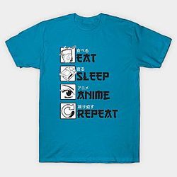 Eat Sleep Anime Repeat T-shirt TP3112