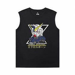 Gundam Tee Shirt Vintage Anime Sleeveless T Shirt Black WS2402 Offical Merch