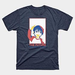 erased anime characters satoru fujinuma quotes the future is always blank white T-shirt TP3112