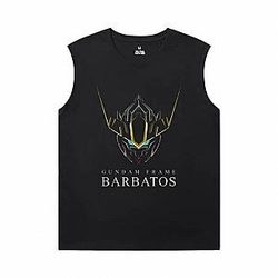 Japanese Anime Shirts Gundam Black Sleeveless T Shirt Mens WS2402 Offical Merch