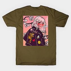 Japanese Retro Cherry Blossom T-shirt TP3112