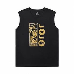 JoJo Mens Oversized Sleeveless T Shirt Hot Topic Anime Kujo Jotaro Shirt WS2402 Offical Merch