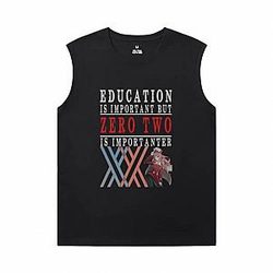 Hot Topic Anime Tshirt Darling In The Franxx Men'S Sleeveless Graphic T Shirts WS2402 Offical Merch