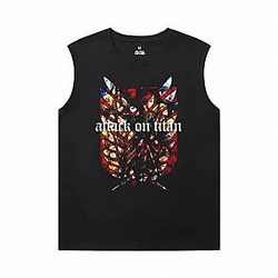 Attack on Titan Tee Shirt Vintage Anime Sleeveless T Shirt Mens Gym WS2402 Offical Merch