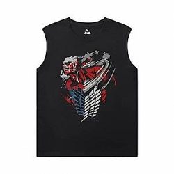 Attack on Titan Tee Shirt Vintage Anime Sleeveless Tshirt Mens WS2402 Offical Merch