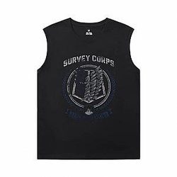 Attack on Titan Sleeveless Tee Shirts Mens Vintage Anime T-Shirt WS2402 Offical Merch
