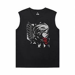 Attack on Titan Tees Anime Sleeveless T Shirts For Running WS2402 Offical Merch