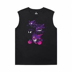 Pokemon Sleeveless Tee Shirts Mens Cotton Gengar T-Shirt WS2402 Offical Merch