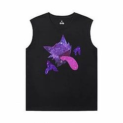 Pokemon Mens Graphic Sleeveless Shirts Quality Gengar Tees WS2402 Offical Merch