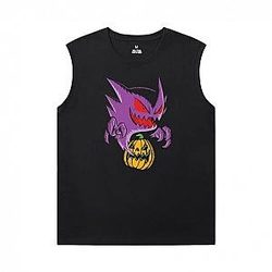 Cool Gengar Tshirts Pokemon Sleeveless Tshirt For Men WS2402 Offical Merch