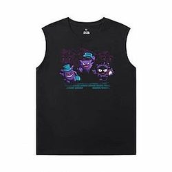 Cool Gengar Tshirt Pokemon Sleeveless Shirts Mens WS2402 Offical Merch