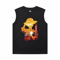 One Piece T-Shirts Anime Edward Newgate Men'S Sleeveless Graphic T Shirts WS2402 Offical Merch