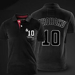 Slam Dunk Hanamichi Sakuragi Polo Shirts Red Polo for Men WS2402 Offical Merch