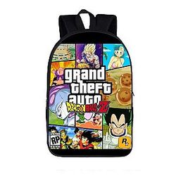 Dragon Ball Z Backpacks -  Grand Theft Auto Fantastic Fan Art Design Backpack Bag  SAI0505