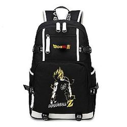 Dragon Ball Z Backpacks -  Son Goku's Silhouette Yellow Aura Backpack Bag SAI0505