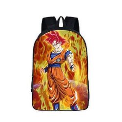 Dragon Ball Super Backpacks -  Goku Saiyan SSJ God School Backpack Bag  SAI0505