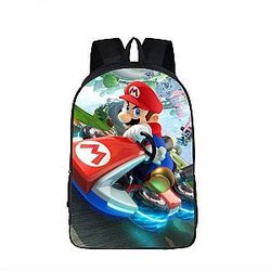 Super Mario Kart Racing Intense Driving Backpack Bag SAI0505