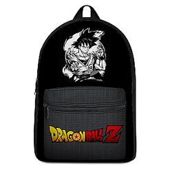 Dragon Ball Z Backpacks -  Goku Black And White Emblem Canvas Backpack SAI0505