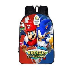 Super Mario Sonic Hedgedog Rio Olympics Backpack Bag SAI0505