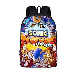Sonic Boom Fire &amp; Ice Awesome Characters Backpack Bag SAI0505