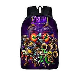 The Legend Of Zelda Majora's Mask Purple School Backpack Bag SAI0505