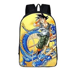 Dragon Ball Z Backpacks -  Goku Blue Shenron Fan Art Anime School Backpack Bag  SAI0505