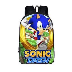 Sega Sonic Dash Gold Rings 3D School Backpack Bag SAI0505