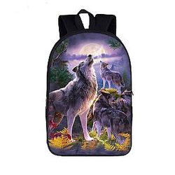 Ravishing Wolves Gathered Pack Howl In The Wild Backpack SAI0505