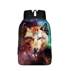 Magical Wild Wolf Canine Family Water Droplets Backpack SAI0505