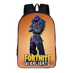 Fortnite Battle Royal Raven Skin Outfit Purple Eyes Backpack SAI0505