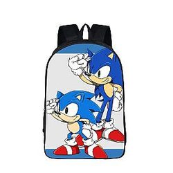 Adorable Sonic And Monty The Hedgehog Backpack Bag SAI0505