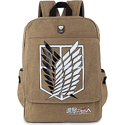 Attack on Titan Backpacks - Attack on Titan Wings of Freedom Anime Canva Backpack