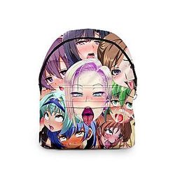 Ahegao Backpack: Ahegao Colorful backpack