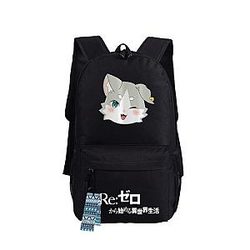 Re: Zero Backpack: Black Backpack Cute Puck