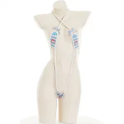 Anime Rabbit Cute Bikini Women Sexy Lingerie Temptation Underwear Set Outfit See Through Underwear Nightwear Role Play Bodysuit