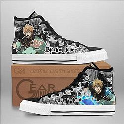Black Clover Converse - Luck Voltia High Top Shoes | Anime Converse AG0512