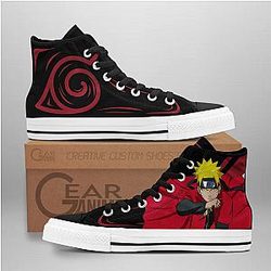 Naruto Converse - Uzumaki Sage Mode High Top Shoes | Anime Converse AG0512