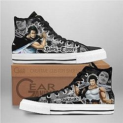Black Clover Converse - Yami Sukehiro High Top Shoes | Anime Converse AG0512