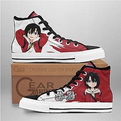 A Silent Voice Converse - Yuzuru Nishimiya High Top Shoes | Anime Converse AG0512