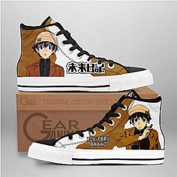 Future Diary Converse - Yukiteru Amano High Top Shoes | Anime Converse AG0512