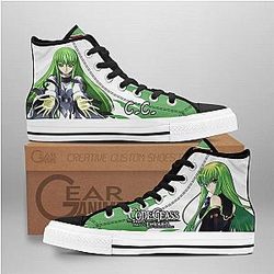 Code Geass Converse - C.C. High Top Shoes | Anime Converse AG0512